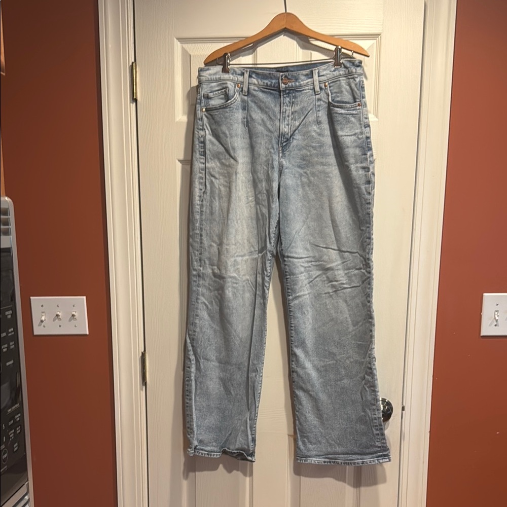 Express Baggy Light Blue Denim Jeans 10R